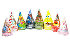 Ковпачки святкові на голову Мультфільми в асортименті