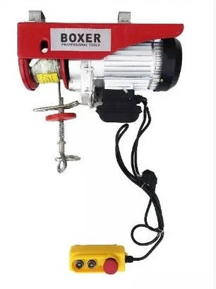 Тельфер електричний лебідка 150/250кг BOXER BX-561 12м 1500Вт. 220W, фото 1