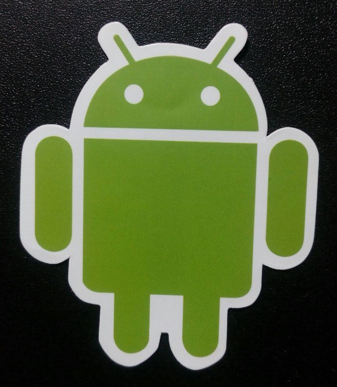 Стикер етикетка-наклейка самоклейка Android (6 см х 7 см)