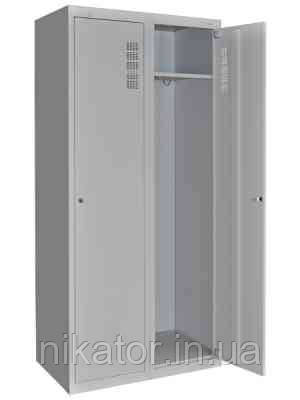 Шафа для халатів суцільнометалева двостулкова ШХМ-2