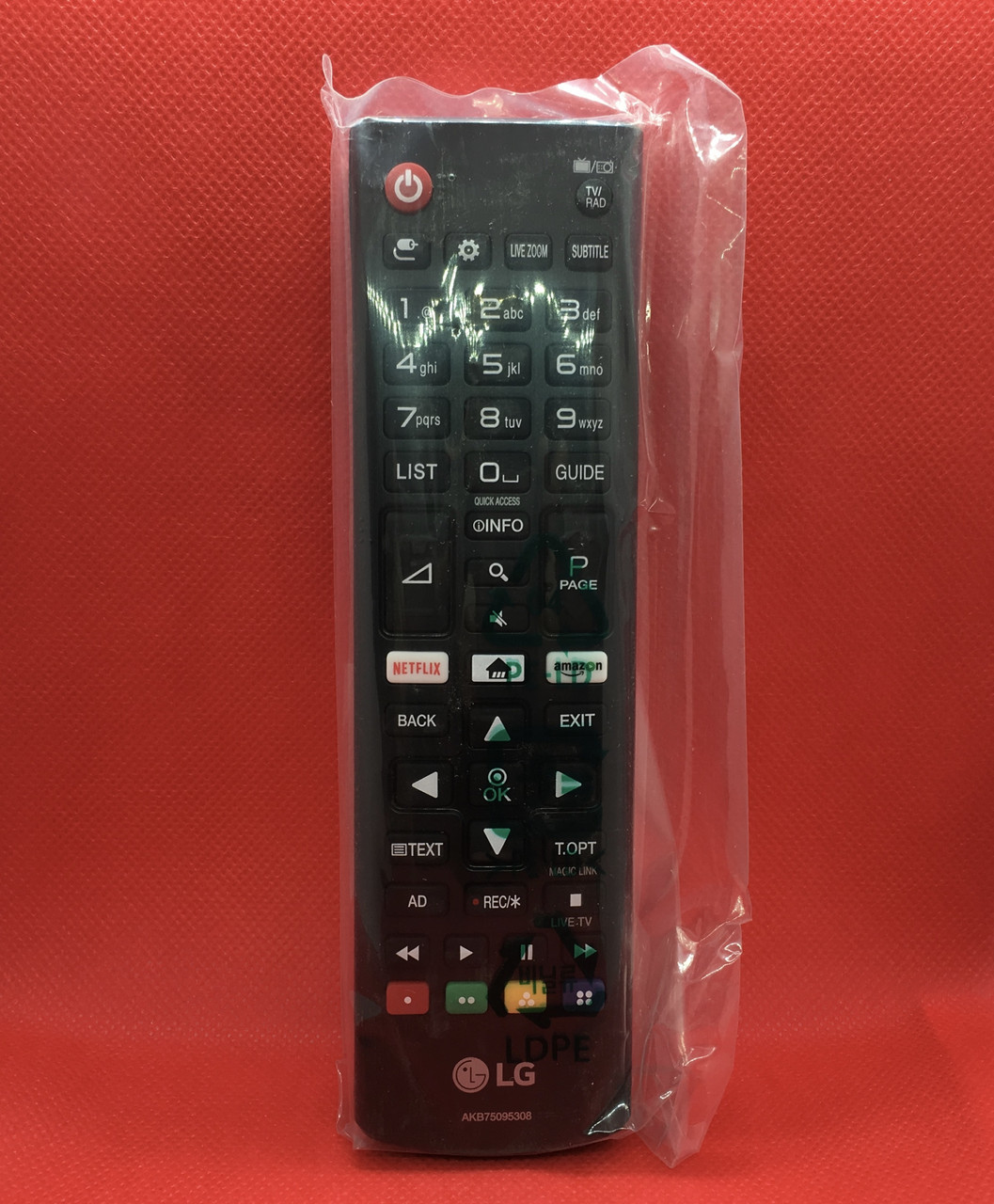 Пульт дистанційного керування для телевізора LG AKB75375608 (AKB75095308) ОРИГИНАЛ (Netflix, Amazon)