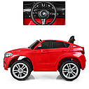 Дитячий електромобіль Джип JJ 2199 EBLR-3, BMW X6M, червоний, фото 6