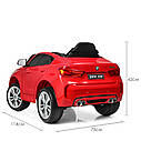 Дитячий електромобіль Джип JJ 2199 EBLR-3, BMW X6M, червоний, фото 8