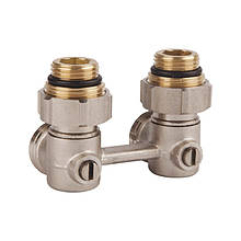 Кран кульовий для сталевих радіаторів KP кутовий 3/4"х1/2"