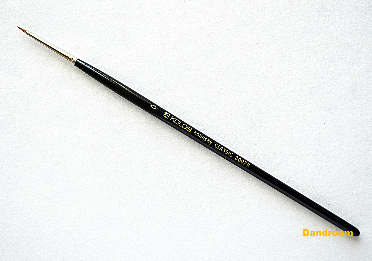 Пензель Колонок круглий № 0, Classic 3007R, KOLOS, фото 1