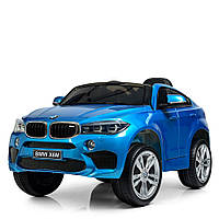 Детский электромобиль Джип BMW X6M, JJ 2199 EBLRS-4 синий лак