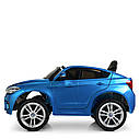 Дитячий електромобіль Джип BMW X6M, JJ 2199 EBLRS-4 синій лак, фото 3