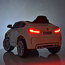 Дитячий електромобіль Джип BMW X6M, JJ 2199 EBLRS-4 синій лак, фото 8