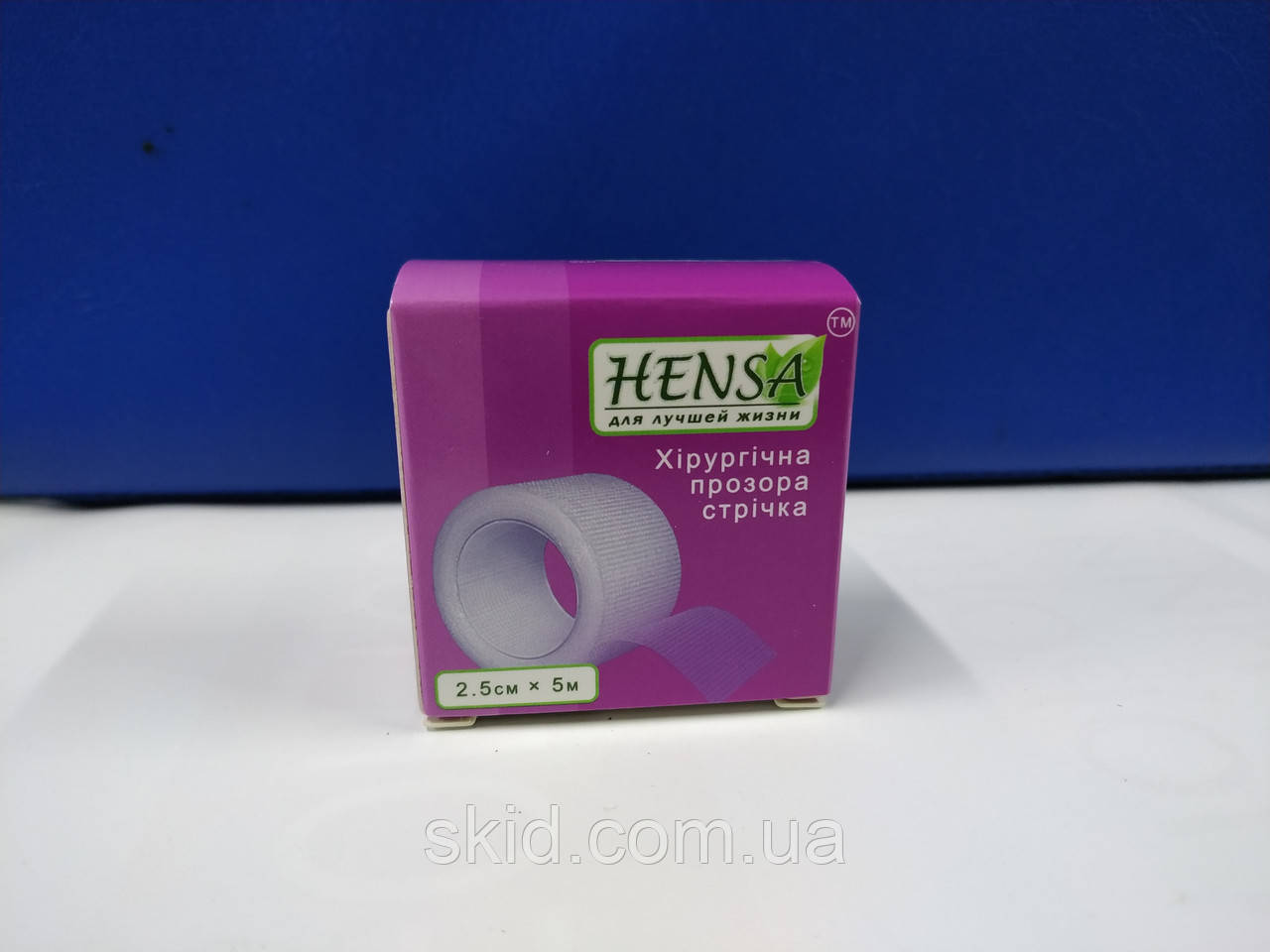Пластир Hensa 2.5 x 500 см, прозорий плівковий хірургічний