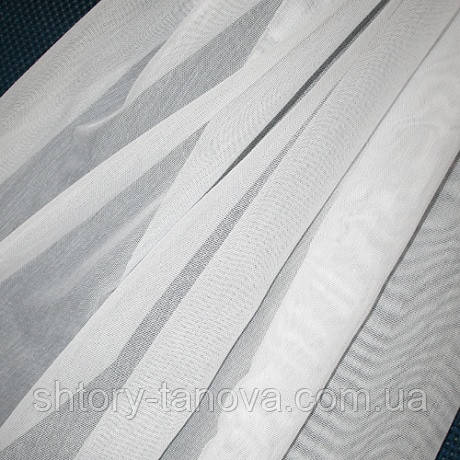 Тюль донер матовий білий утяж, фото 1