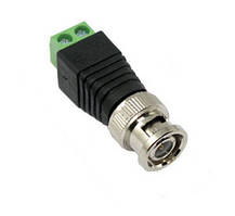 Конектор BNC під виту пару з клемником під викрутку для з'єднання з камерами і DVR (мод. BNC-02)