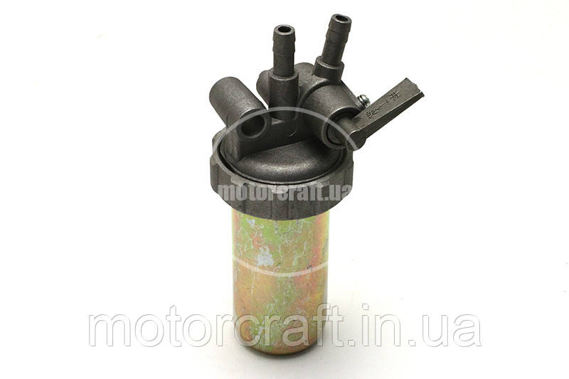 Кран паливний у складі (метал склянка) R175/180/190/195, фото 1