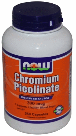Піколінат Хрому Now Foods Chromium Picolinate 200 mcg 250 капсул