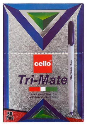 Ручка кулькова 1 мм, трикутна "Tri-Mate" CELLO, фото 2