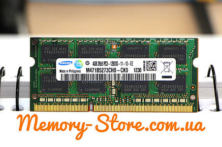 Оперативна пам'ять для ноутбука Samsung DDR3 4GB PC3-12800S 1600MHz SODIMM (б/у), фото 3