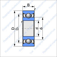 W 61804 2RS1 (SKF ) подшипник шариковый радиальный