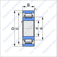 N 322 ECM (SKF ) подшипник радиальный роликовый с короткими цилиндрическими роликами