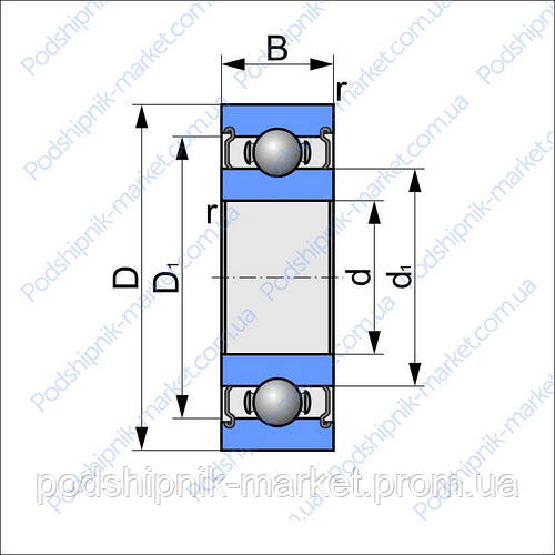 80103 (VBC® ) подшипник шариковый радиальный (ID#1018891237), цена: 10. ...