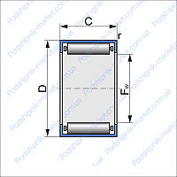 HK 0810 (SKF ) подшипник роликовый радиальный игольчатый