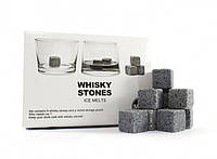 Камни для виски Whiskey Stones 9 шт + мешочек