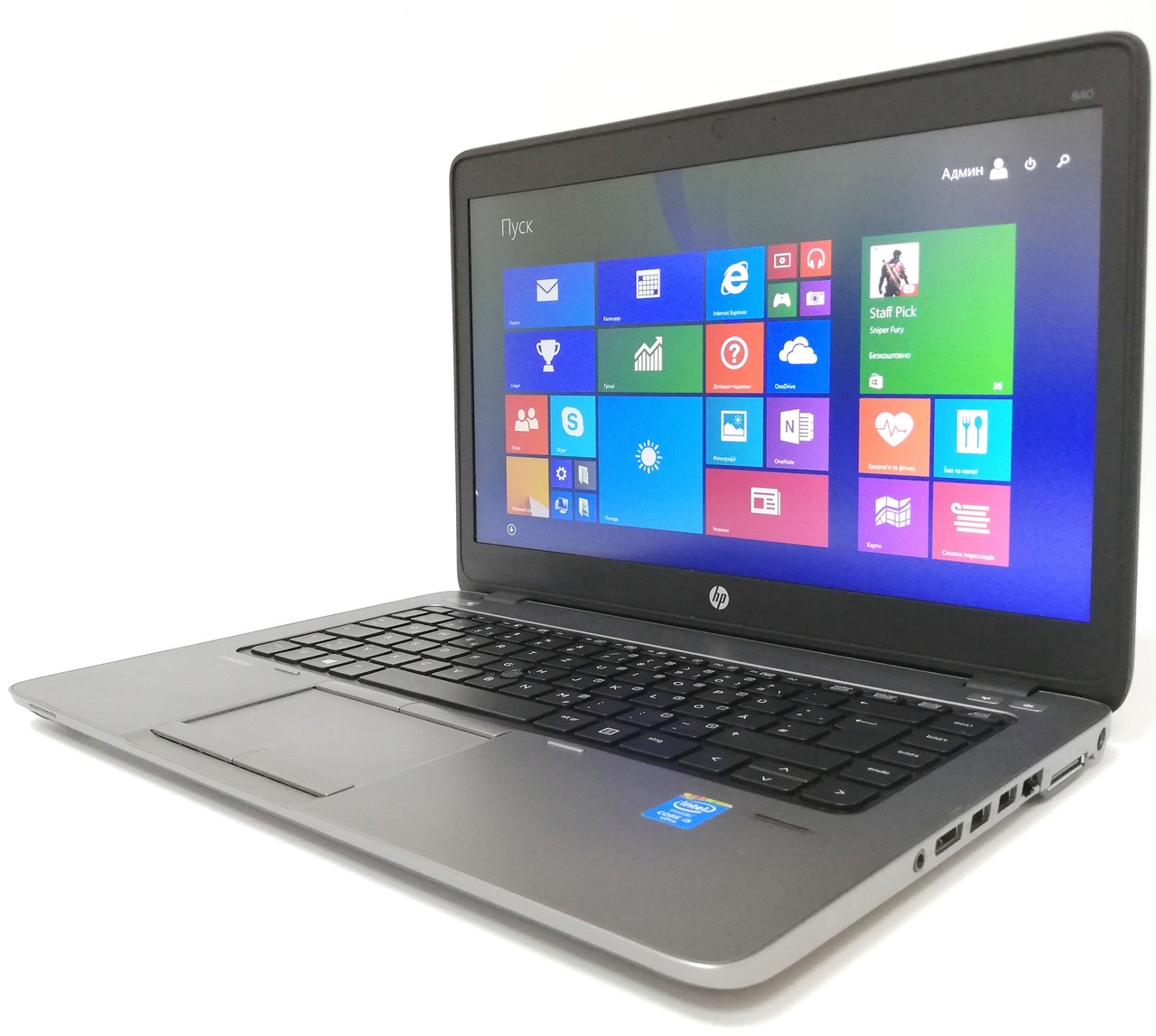 Ноутбук HP EliteBook 840 14" Intel Core i5 1,9 GHz 8GB RAM 256GB SSD Silver Б/У