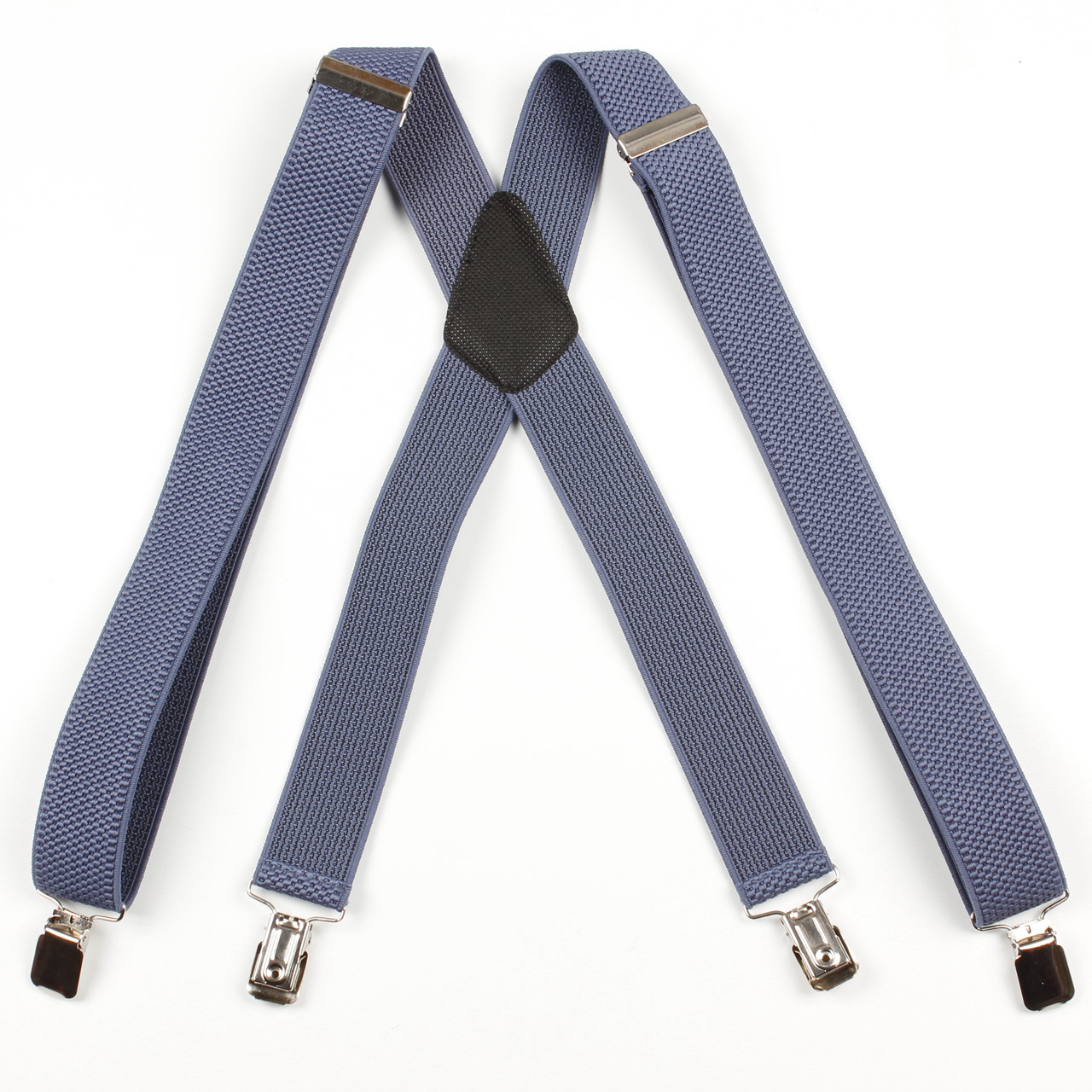 Підтяжки дорослі чоловічі середні однотонні X35 Top Gal джинс світлий