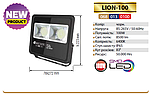 Світлодіодний прожектор LION-100 Вт IP65, фото 2