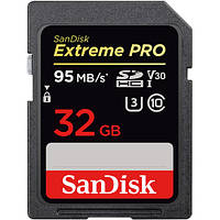 Карта памяти SanDisk SDHC Extreme Pro 32GB V30 UHS-I U3 (SDSDXXG-032G-GN4IN)