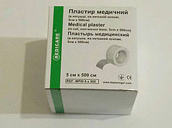 Пластир медичний на нетканій основі в котушці 5*500 см Medicare