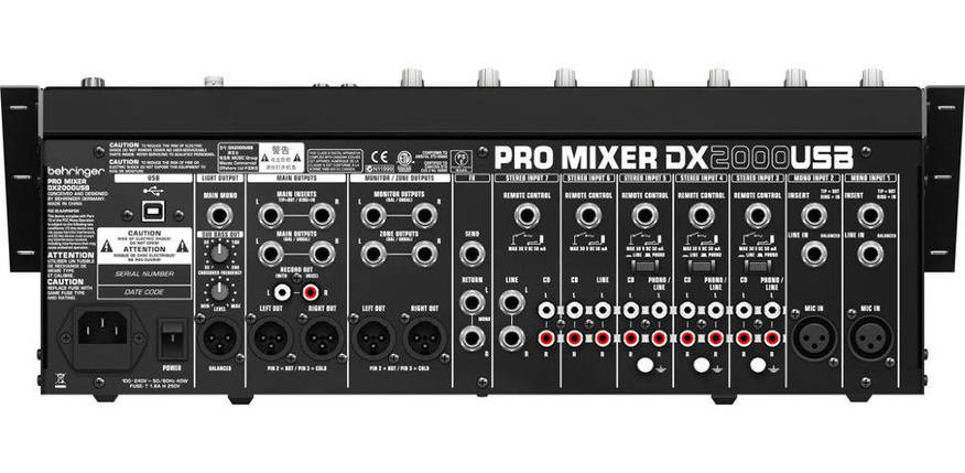 DJ мікшерний пульт Behringer DX2000USB, фото 4