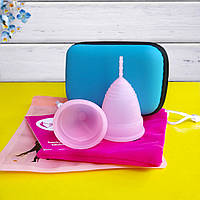 Менструальні чаші з пластиковим чохлом для зберігання