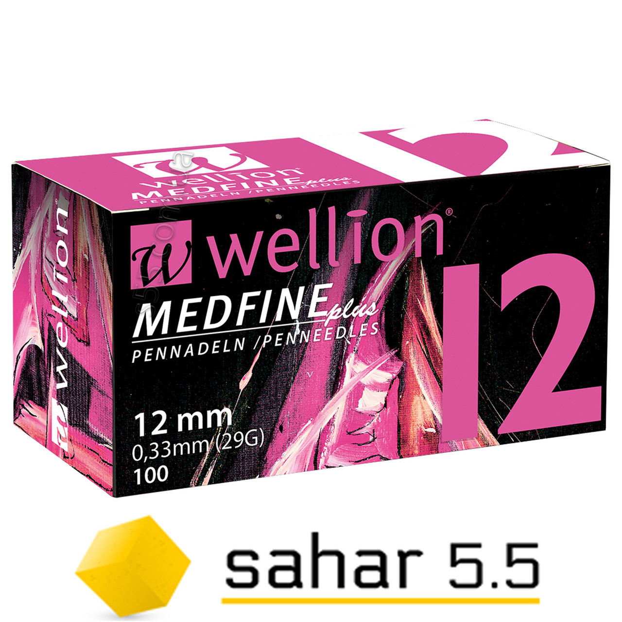 Голки Велліон Медфайн Плюс 12мм, 100 шт. - Wellion Medfine Plus 29G