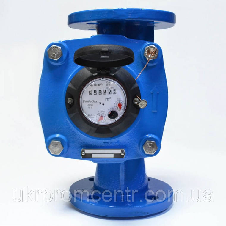 Крильчатий лічильник холодної води POWOGAZ IMPERO JS-50 Q3=25 М3/ГОД, фото 1