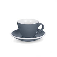 Чашка і блюдце Acme Grey для Flat White (150 мл)