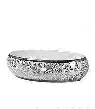 Керамічна Чаша накладна NEWARC Countertop 60 (5015S-W) Декор срібло