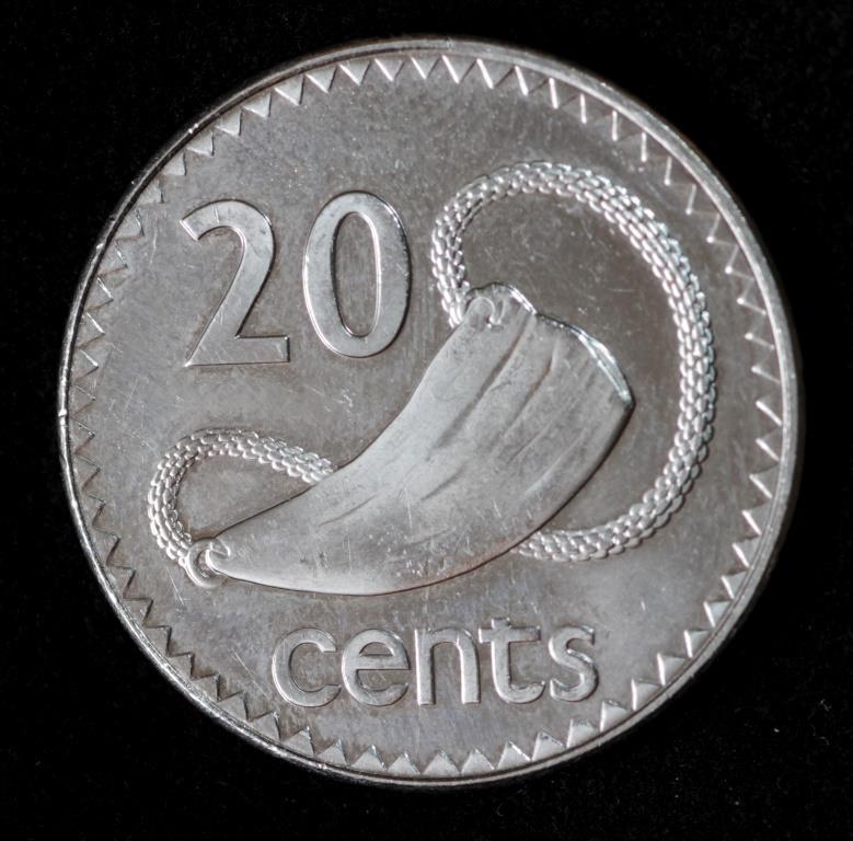 Монета Фіджі 20 центів 2006 р.