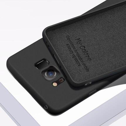 Силиконовый чехол для Samsung Galaxy S8 Plus Черный микрофибра soft ...