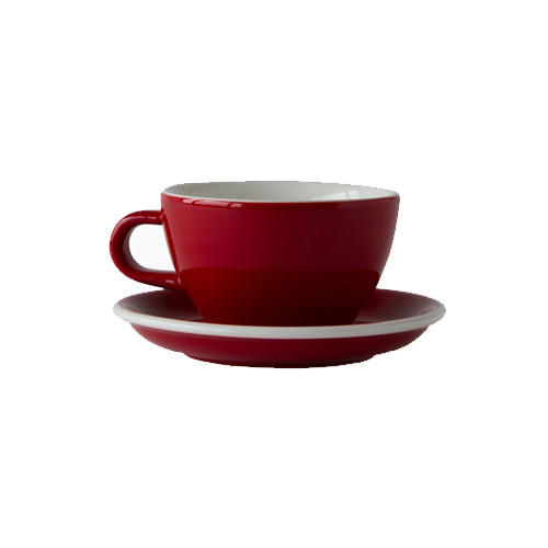 Чашка і блюдце Acme Evolution Red для капучино (190 мл)