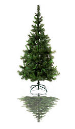 Штучна ялинка Аліна, 180 см, з 2 частин, зелена, ПВХ (АМ-180)