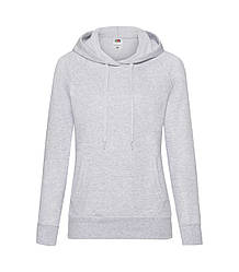 Жіноча легка толстовка з капюшоном світло-сіра 148-94