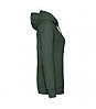 Жіноча легка толстовка з капюшоном темно-зелена 148-38, фото 3