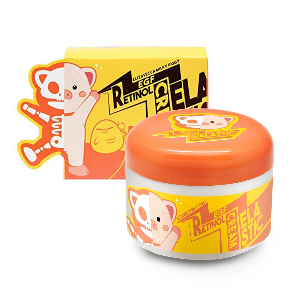 Омолаживающая крем-маска для лица с ретинолом и EGF ELIZAVECCA Milky Piggy EGF Retinol Cream, 100 мл