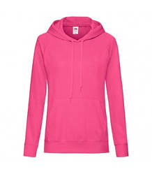 Жіноча легка толстовка з капюшоном малинова 148-57