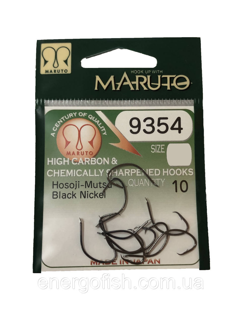 Гачок Maruto 9354 Black Nickel 10шт №6