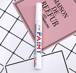 Маркер білий Paint не стирається фарба