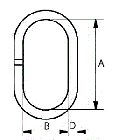 Ланка овальне для строп А343 6-8 , 1,6 t., фото 3