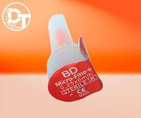 Голки для шприц-ручок BD Мікро Файн Плюс (BD Micro Fine Plus) 6 мм. — 10 шт.