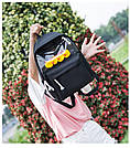 Шкільний рюкзак із качочками сірий, фото 7