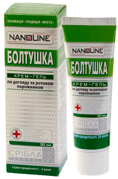 Болтушка крем-гель для порожнини рота Nanoline, 30 мл