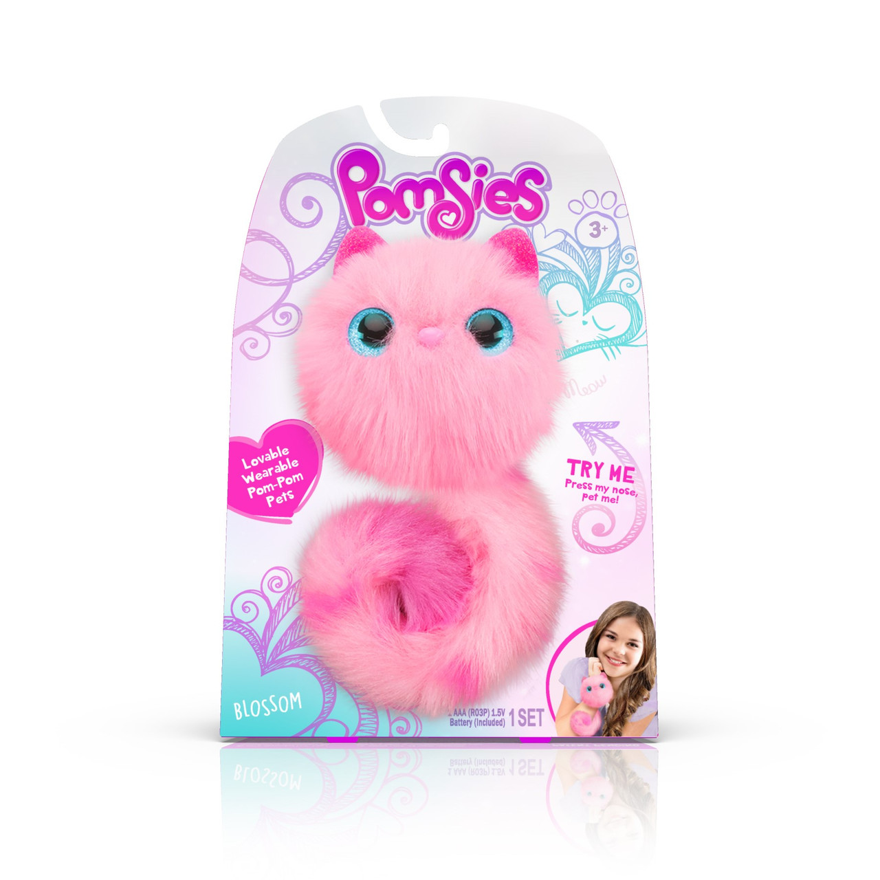Інтерактивна іграшка кошеня Помсис Квіточка 01879 Pomsies Pet Blossom Оригінал